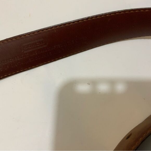 Vintage Coach 5923 Sienna Leather brown Belt, Size 38/95 - Picture 7 of 13